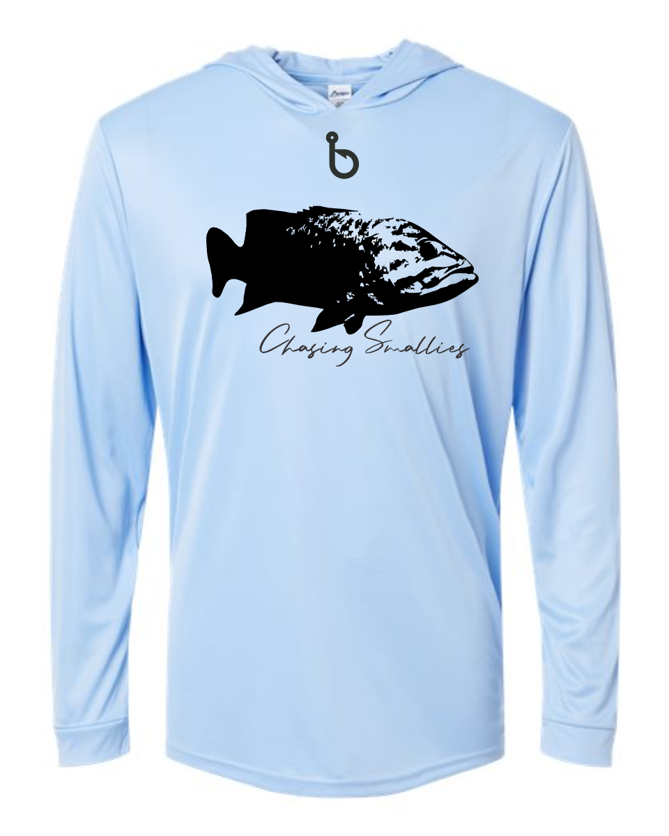 Chasing Smallies Hooded Performance Tee