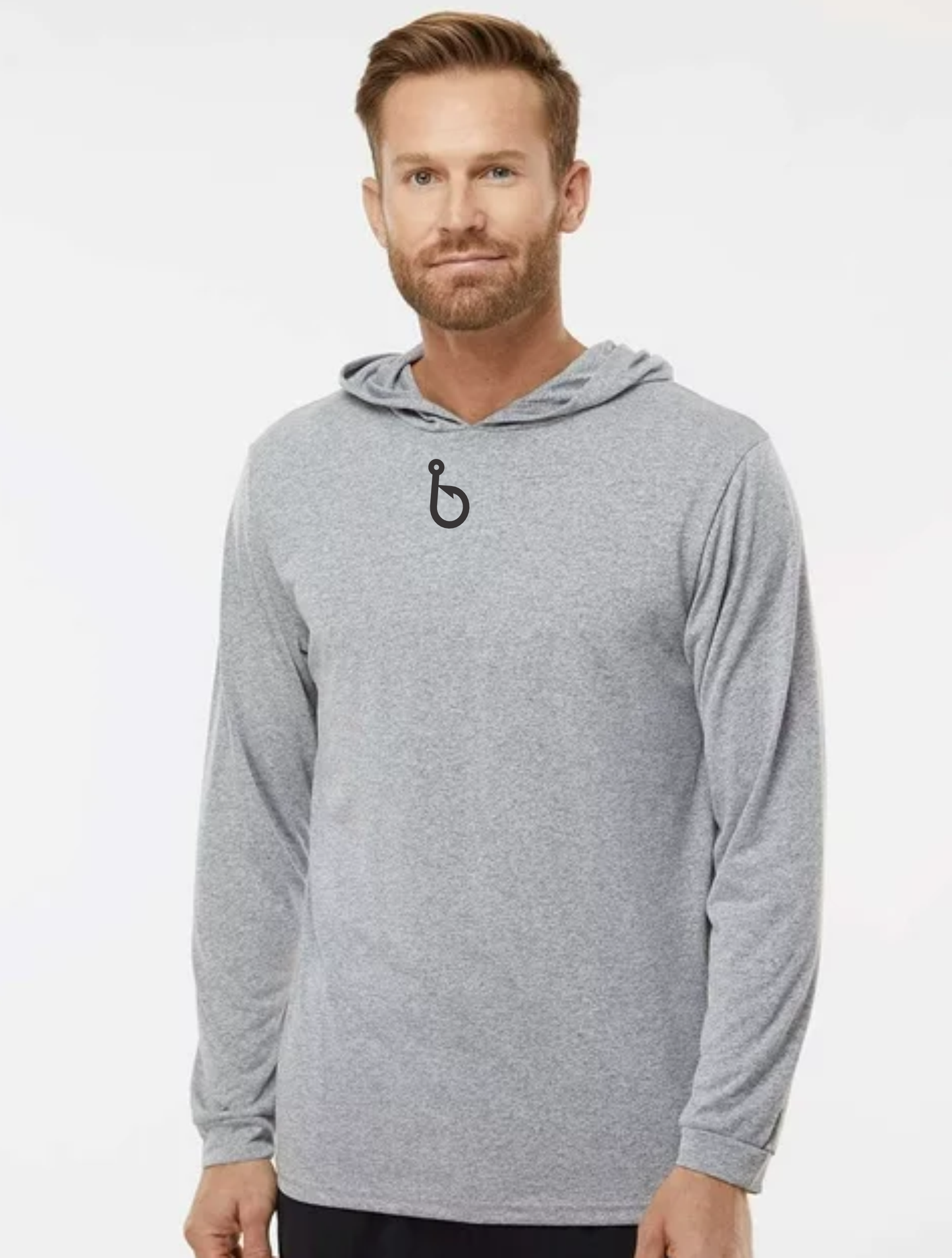"b" Hooked Hooded Performance Tee