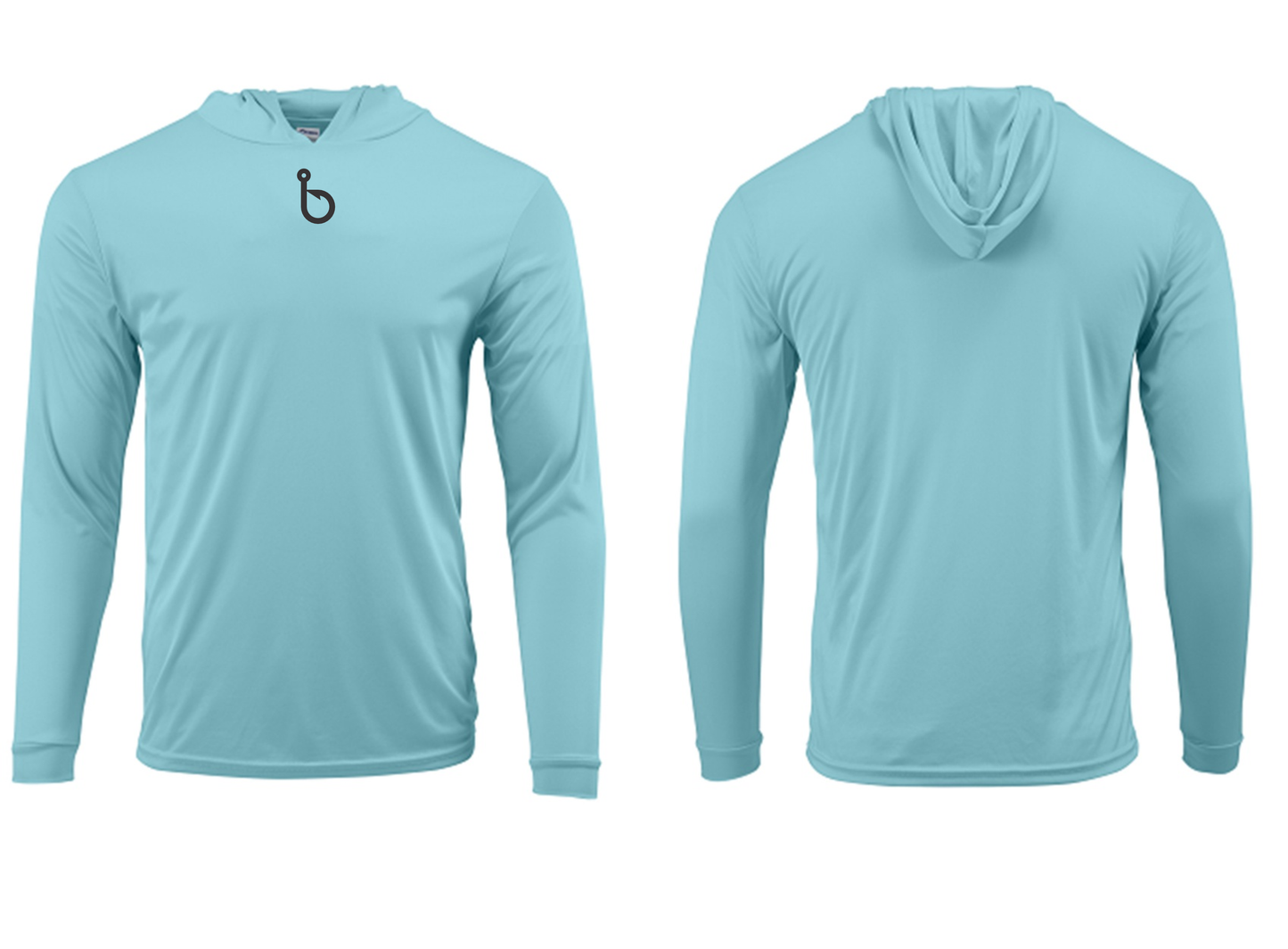 "b" Hooked Hooded Performance Tee
